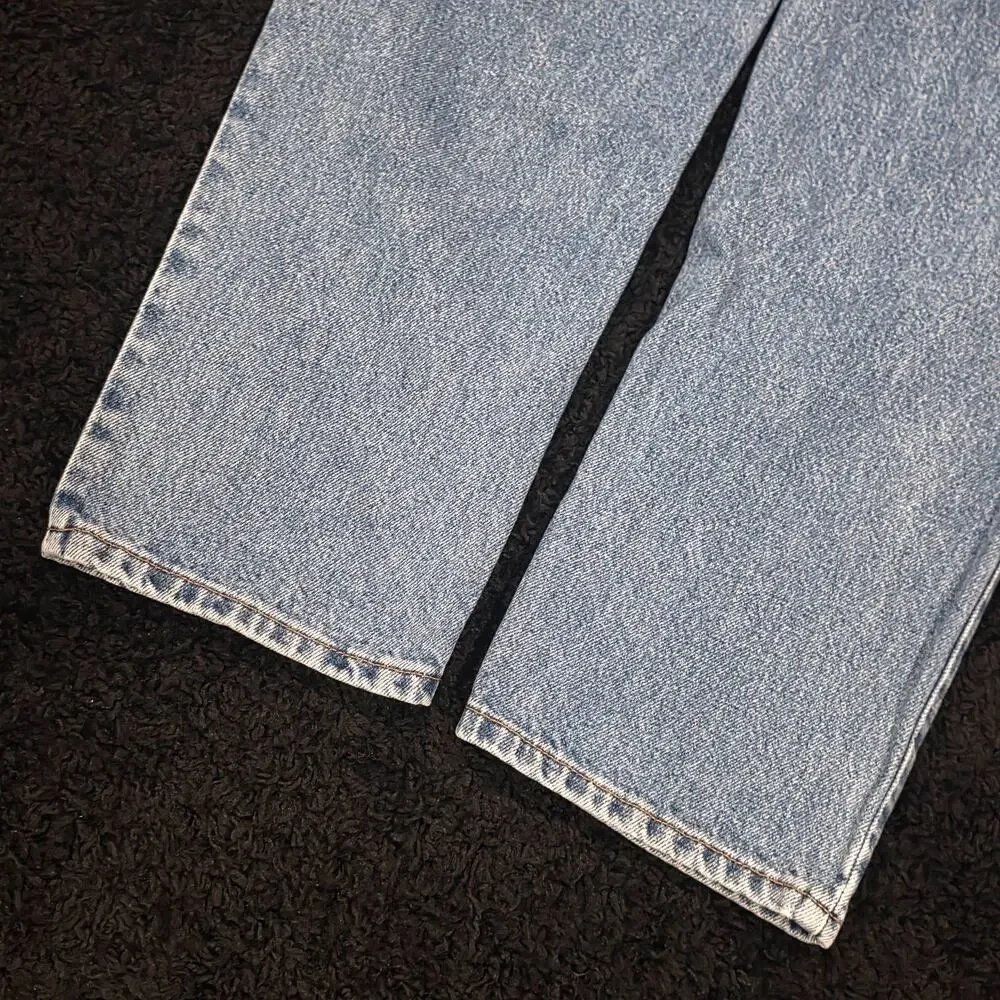 Rare Vintage 90s Calvin Klein Dark Wash Denim Men's Straight Jeans Size 31
